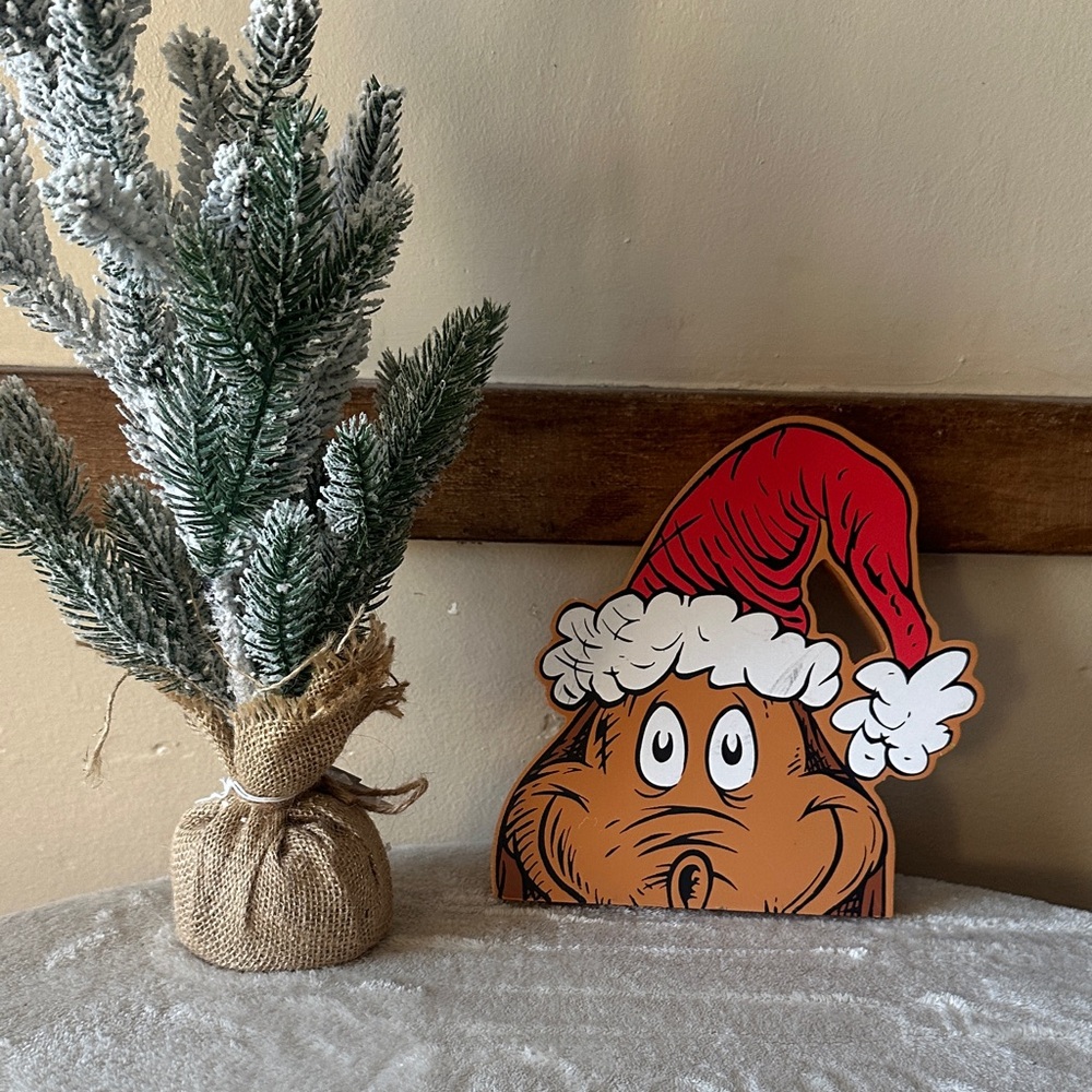 Hobby Lobby Grinch Max Holiday Decor with Red Hat